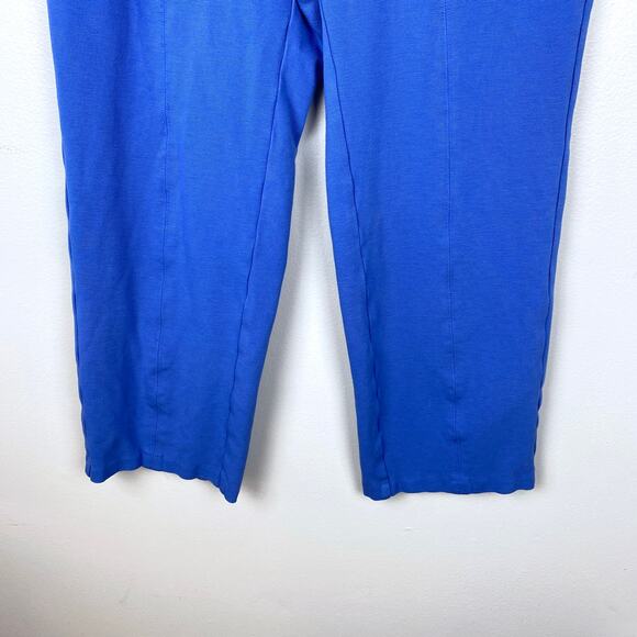 Lane Bryant Ponte Straight Leg Pant Pull On Blue Full Length Work Size 18 Short - Picture 4 of 11